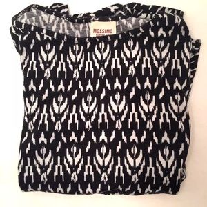 Mossimo - 3/4 Sleeve Peplum Shirt  Geometric